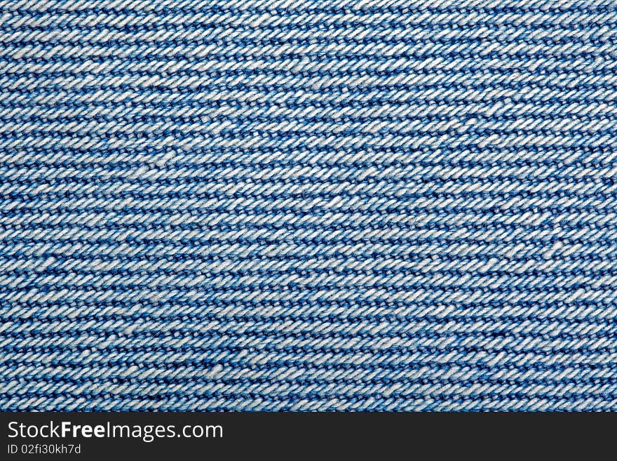 Macro of blue denim jeans fabric. Macro of blue denim jeans fabric