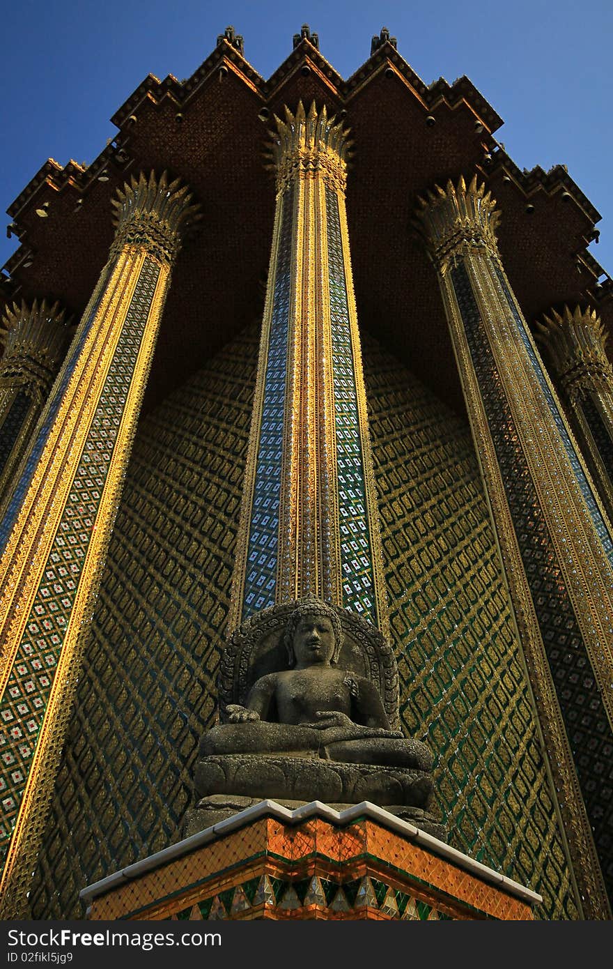 Statue of Buddha at the Grand Palace. Statue of Buddha at the Grand Palace