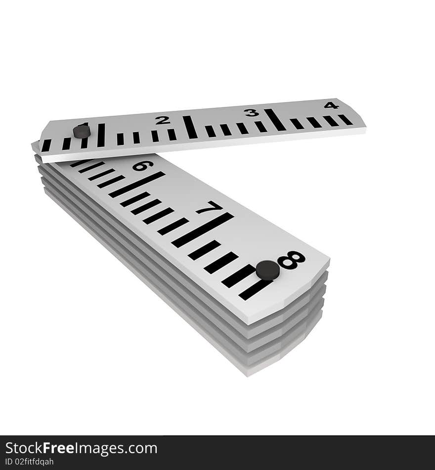 Inch Ruler, 3d