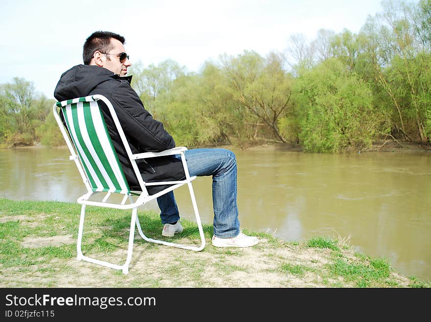 Man Sitting In The Chair