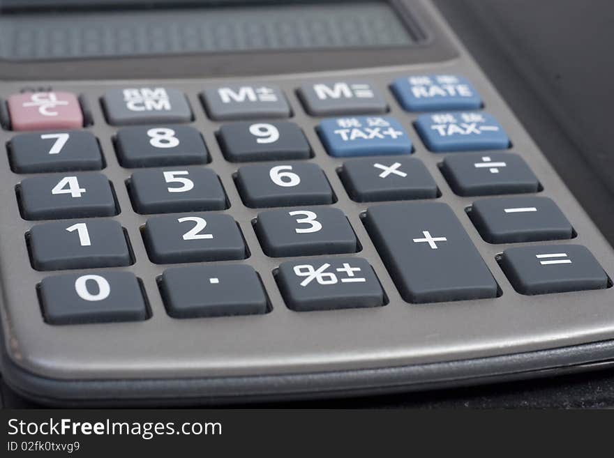 Close-up Of Pocket Calculator