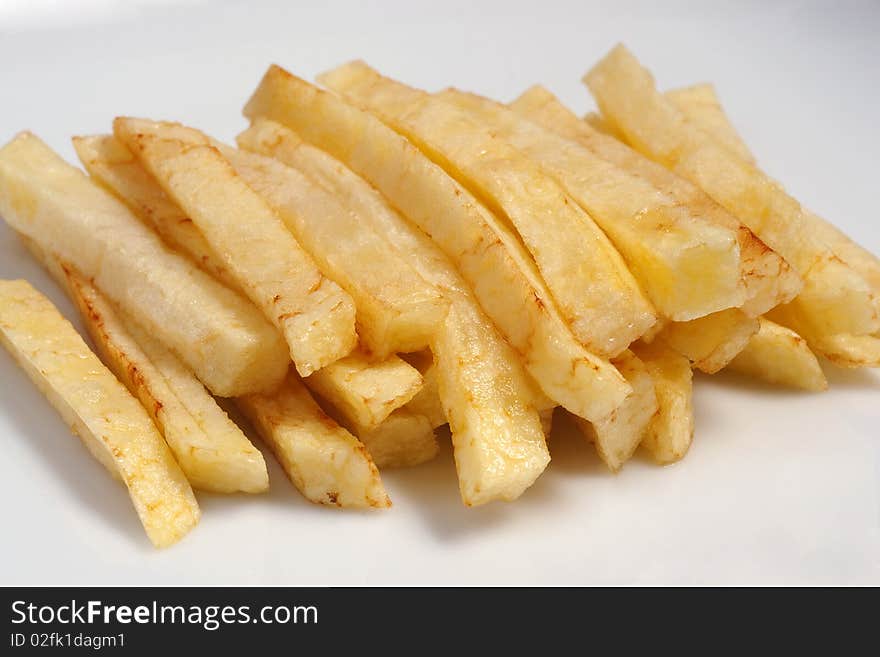 Close up of fried potato on plate