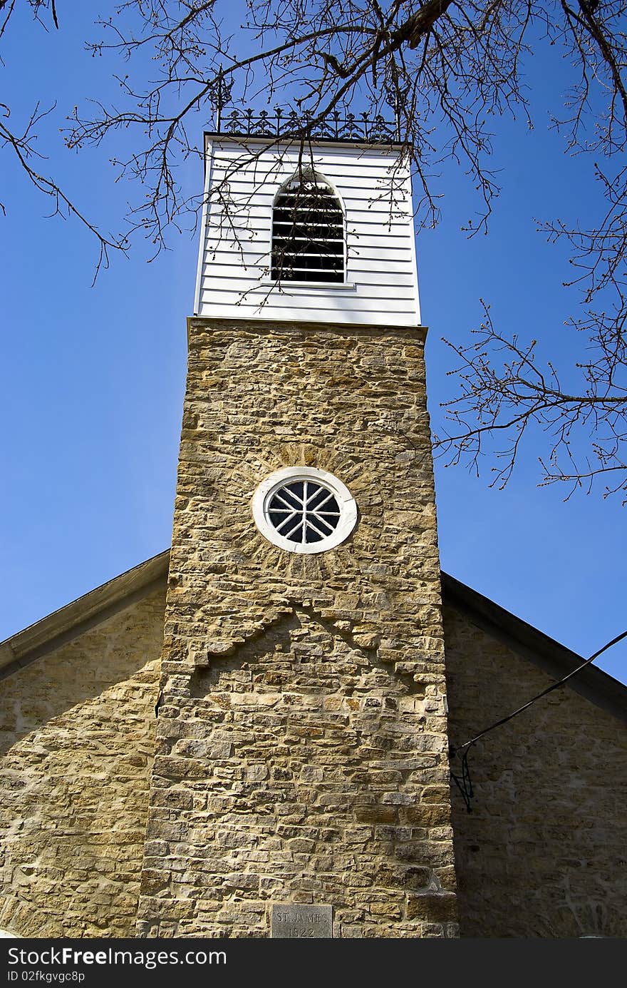 Old Stone Church Steeple