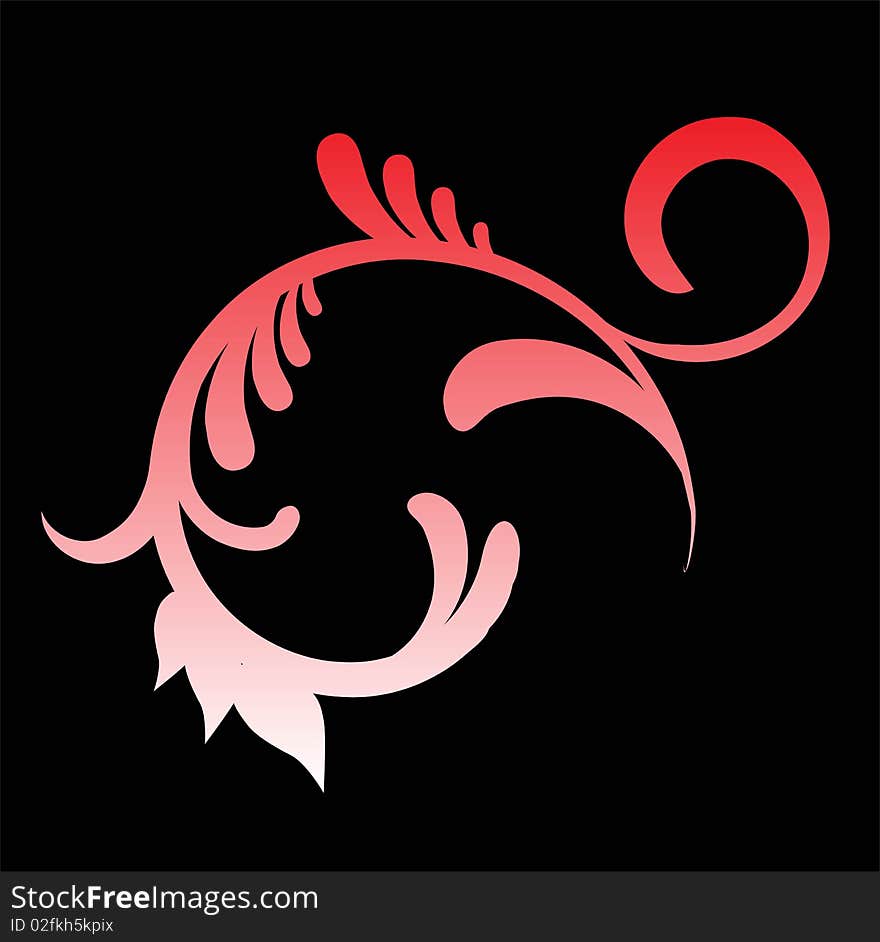 Vector ilustration in red and white. Vector ilustration in red and white