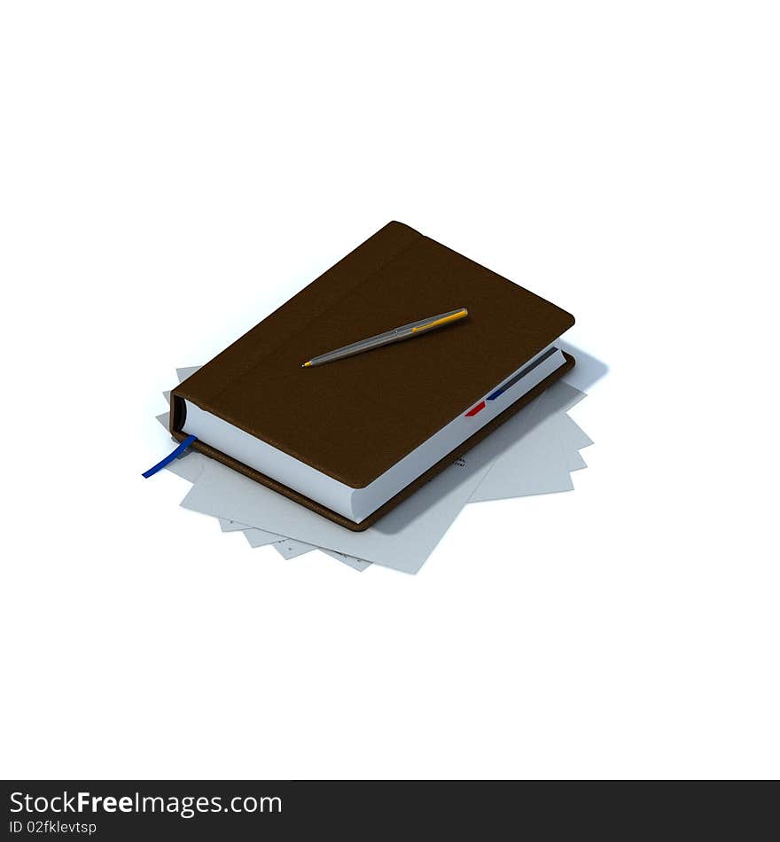 Picture showing a 3d notebook