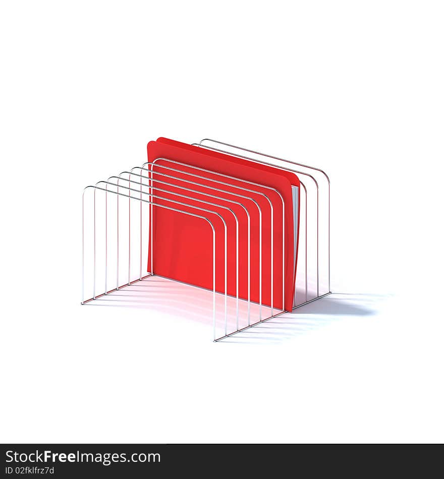 Picture showing a red file