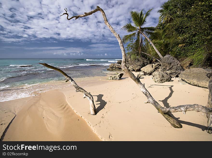 Playa Grande, secluded lagoon in Dominicana