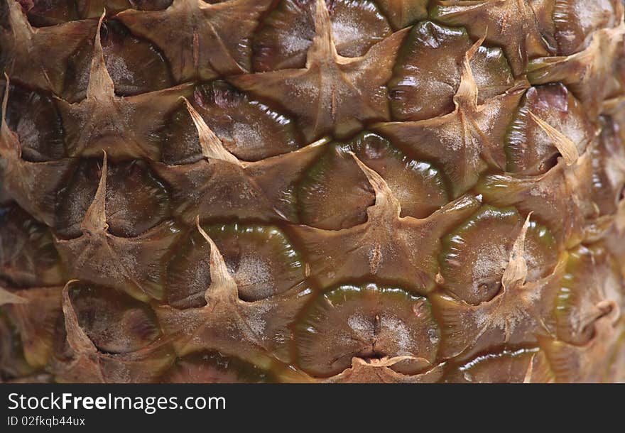 Abstract pineapple texture close up macro photo