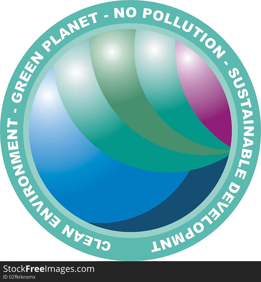 Green planet sign