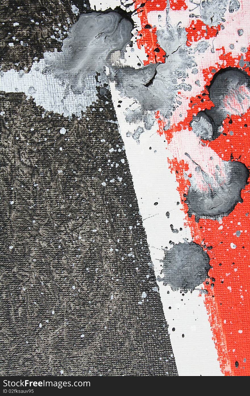 Abstract Grunge Background Poster sectioned with splatter drops.