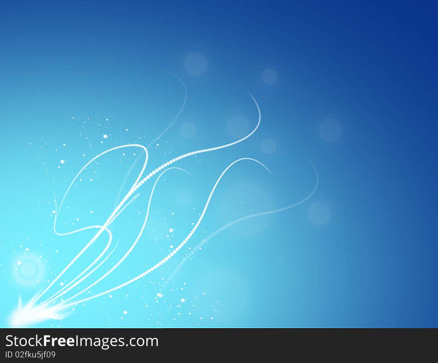 Abstract background with blue and light