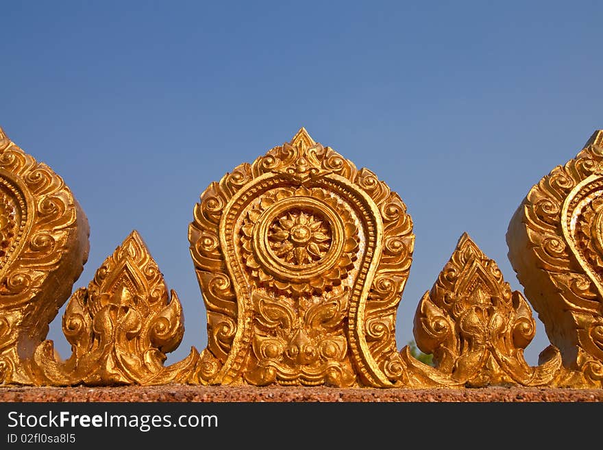 Native Thai style molding art