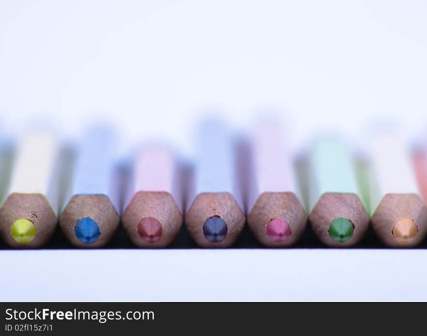 Pencils color row