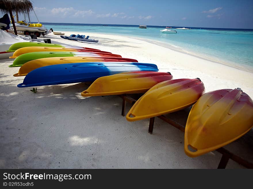 Colorful boats