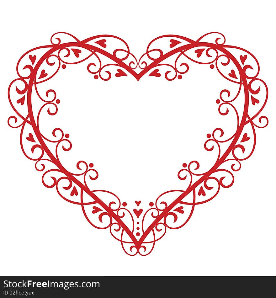 Vector illustration of Heart Background. Vector illustration of Heart Background