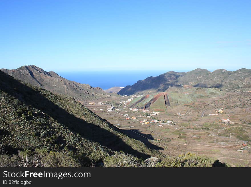 Canary islands, mountains and valleys