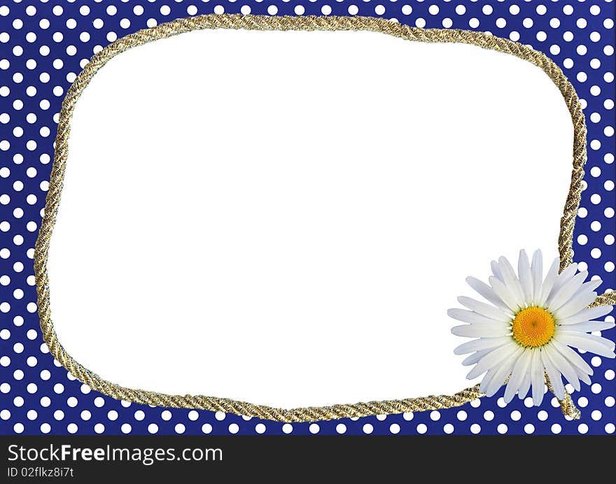 Decorative frame in navy style - background for your text or picture. Decorative frame in navy style - background for your text or picture