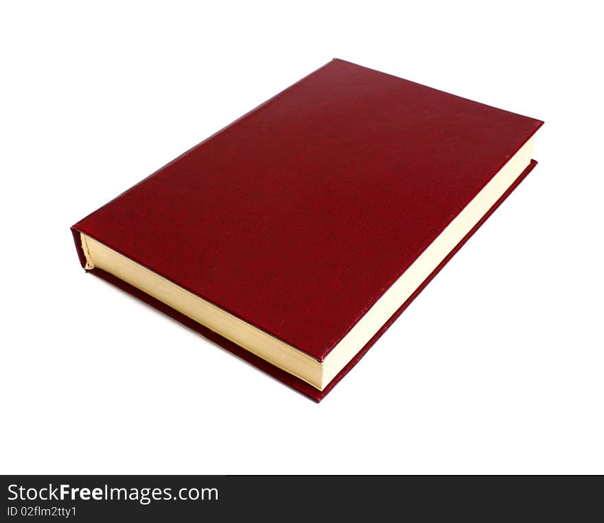 Red book isolated on white background