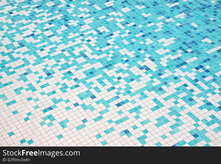 View of pool checkered  background