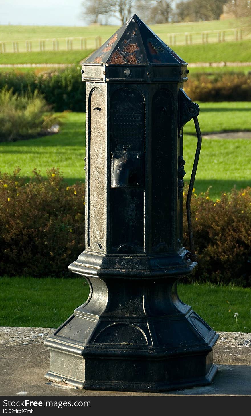 Old Village Water Pump in Wick,Caithness,Scotland, UK .Old well pumps are simple machines that use a system of valves and levers to move water up from a well underground. The pumps have a lever or a handle on the outside of the pump that a person pushes up and down. Inside the pump&#x27;s cylinder is a piston, two valves, air and water.
Water is only expelled on the downstroke, and to even out the supply to some extent these pumps, in particular, are often fitted with an air vessel.  And that&#x27;s all there is to village pumps: just dig a hole &#x27;til you reach the water source, stick the downpipe into the water and pump away. The best easiest to use deep hand pump well available today is Simple Pump. The unique thing about the Simple pump is that it reduces the pumping effort by half as compared to the other deep well hand pumps. Also, it delivers water from static water level as deep as 300 feet while others are just limited to 200 feet.  If such water is not filtered and purified, consumption of it might lead to gastrointestinal or other water-borne diseases. A hand pump opens access to deeper groundwater that is often not polluted and also improves the safety of a well by protecting the water source from contaminated buckets.