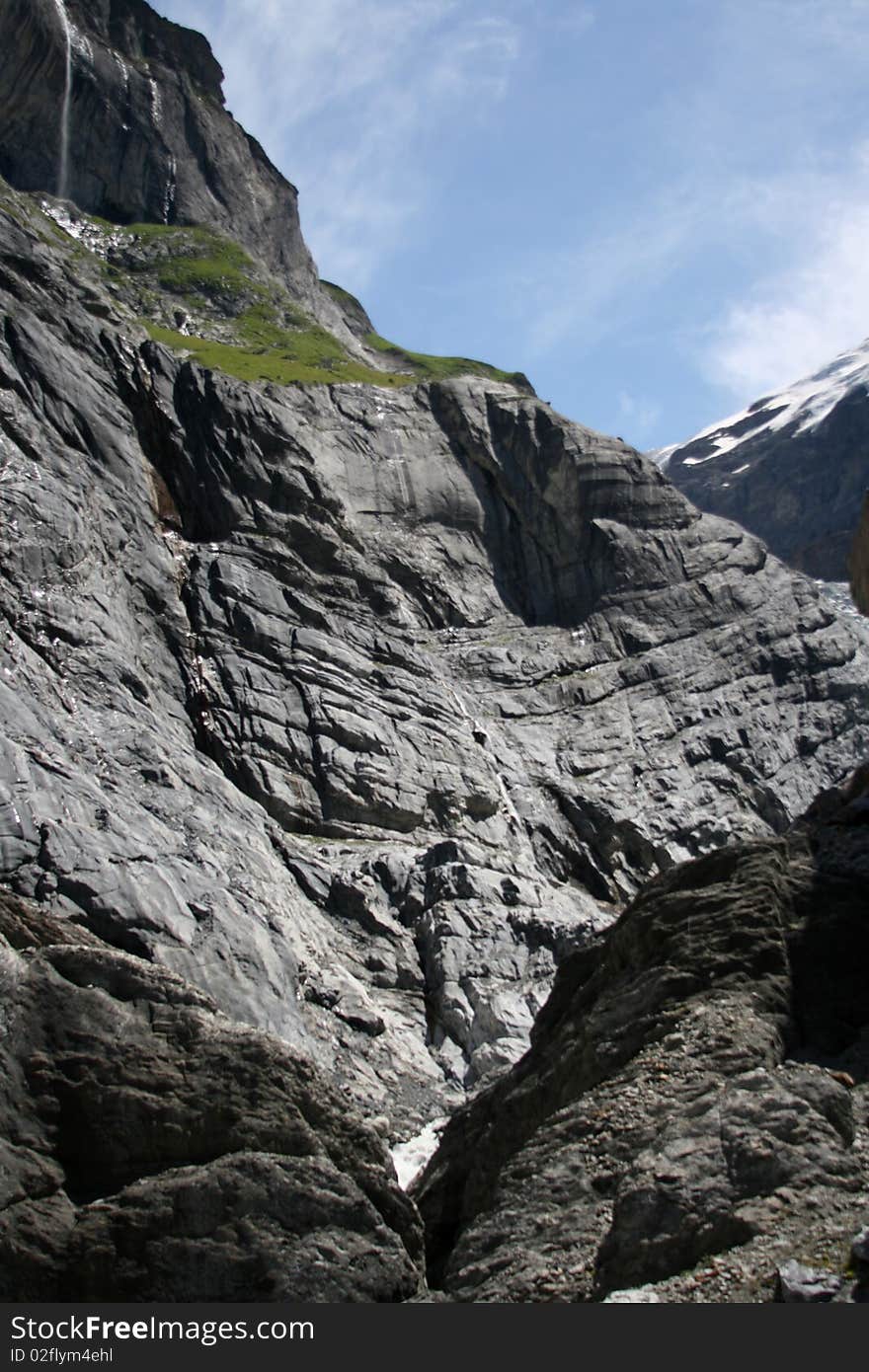 Switzerland Alps in Grindelwald Glacier. Switzerland Alps in Grindelwald Glacier