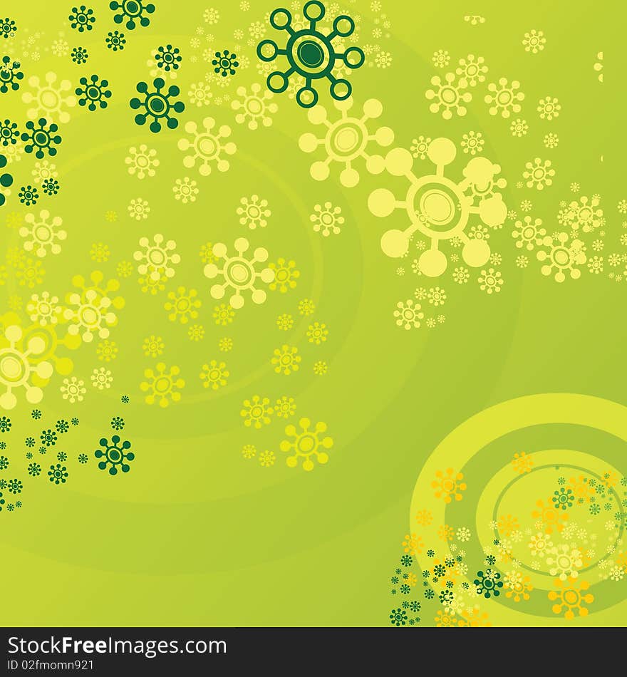 Wall-paper the abstract nature with patterns. vector