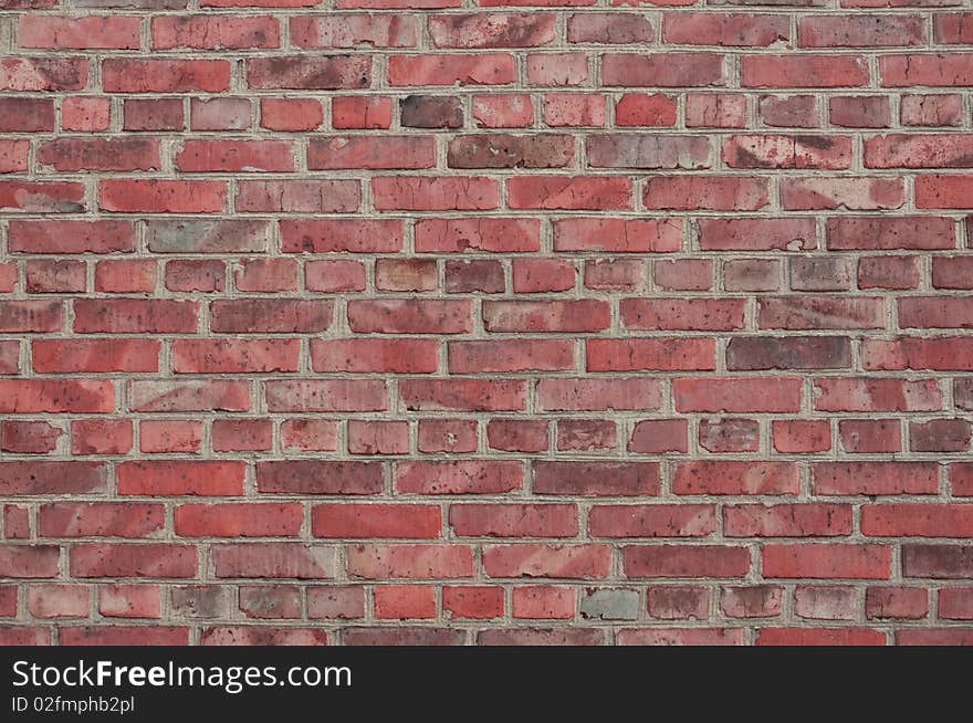 Big brick wall of the old red brick. Big brick wall of the old red brick