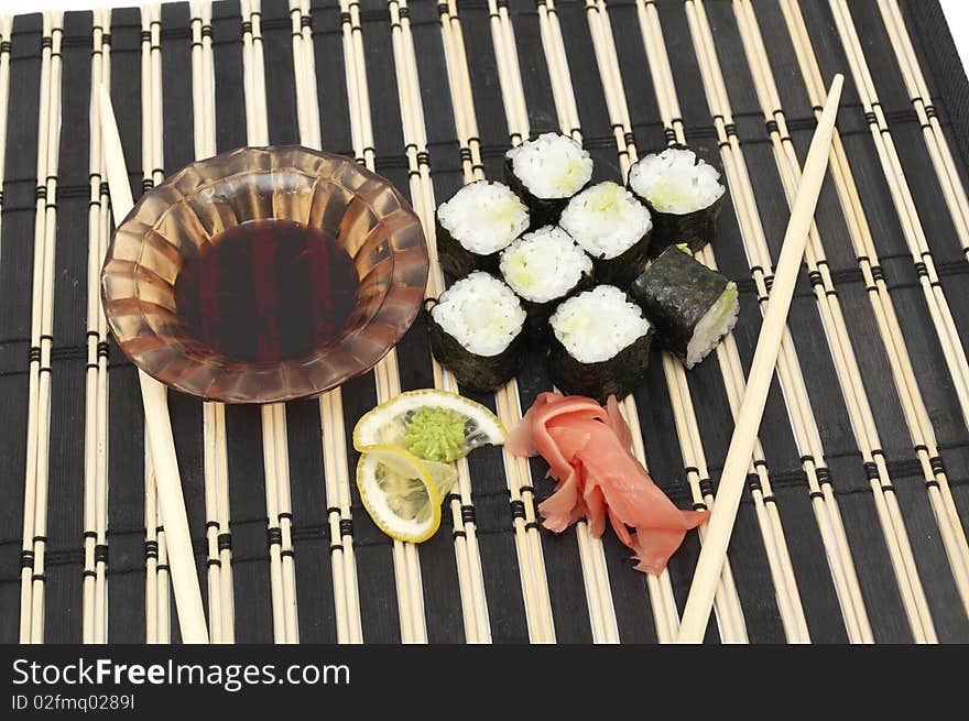 An image of a set of sushi