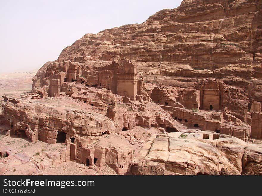 Cave city in Petra