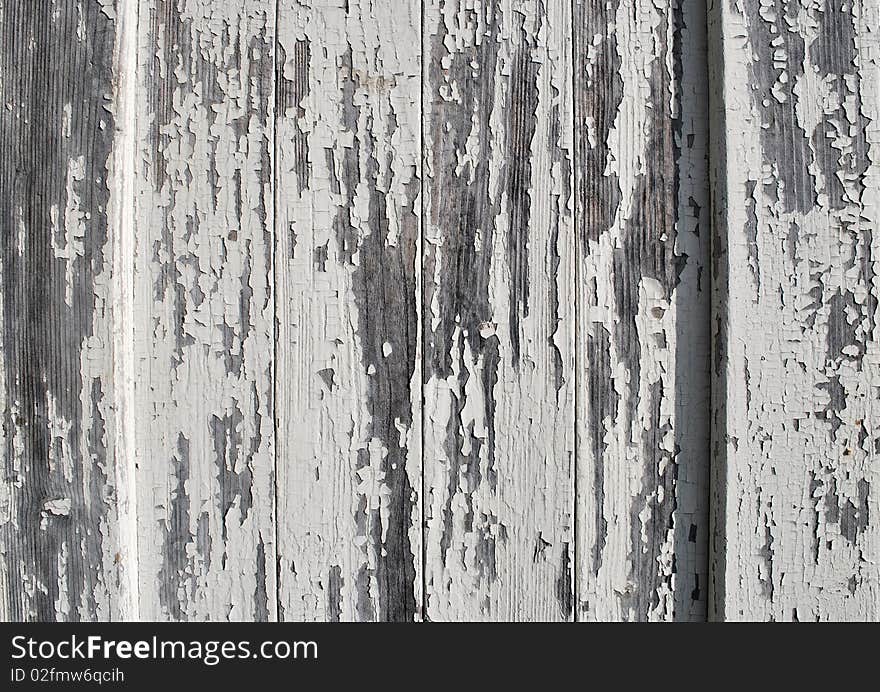 Wooden Background with Old White Color