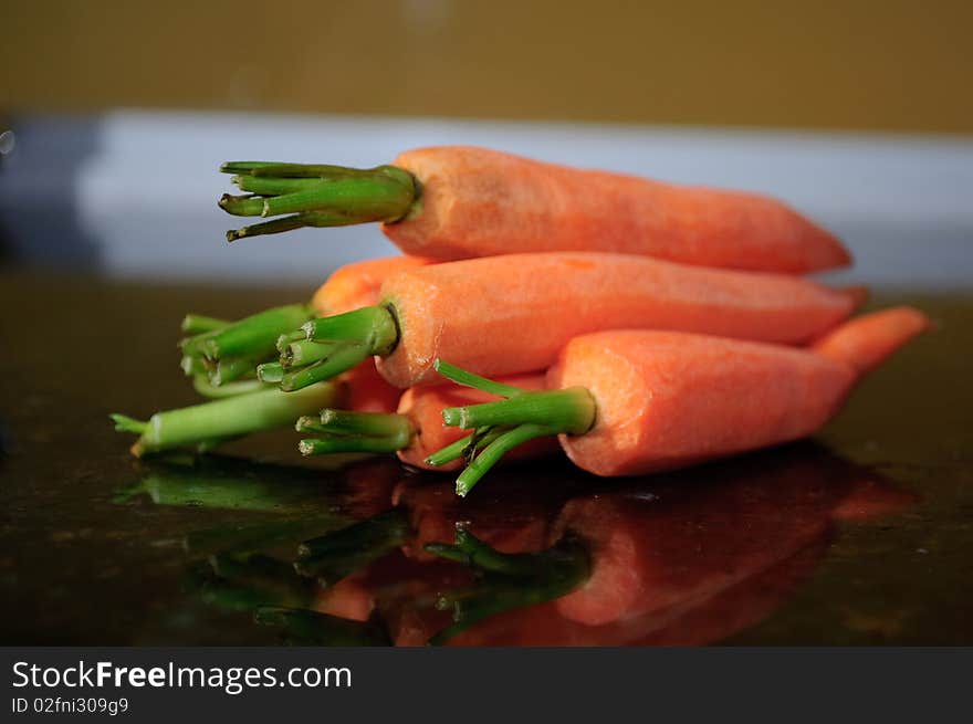 Fresh Carrots ready for Cooking