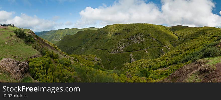 Madeira mountain rainforests  landscape, Portugal. Madeira mountain rainforests  landscape, Portugal