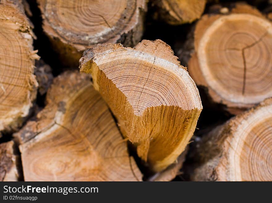 A stack of wood for the fireplace. A stack of wood for the fireplace