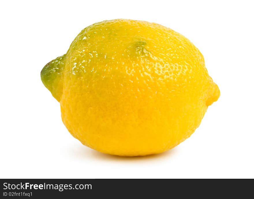 Lemon isolated on white background