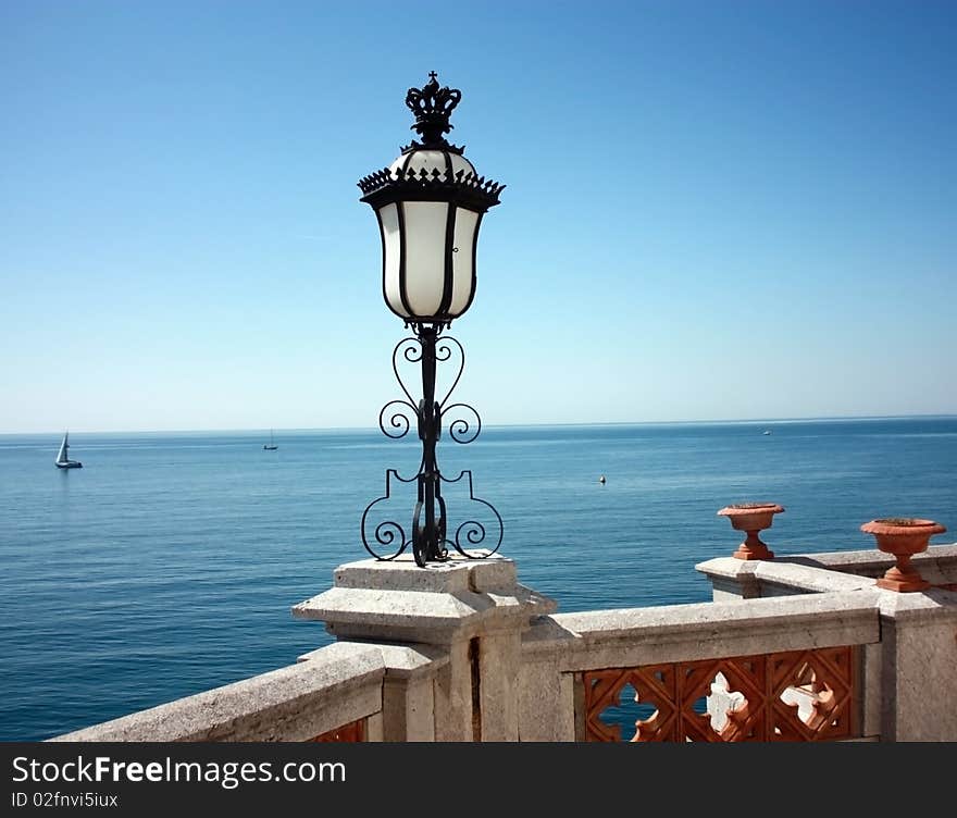 Beautiful Lamp Overlooking The Sea