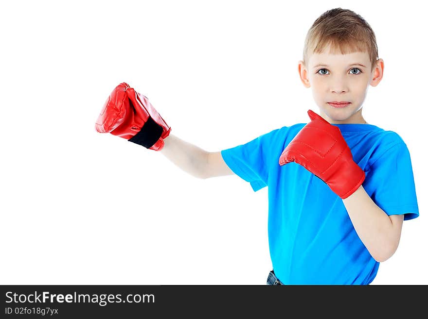 Boxing boy