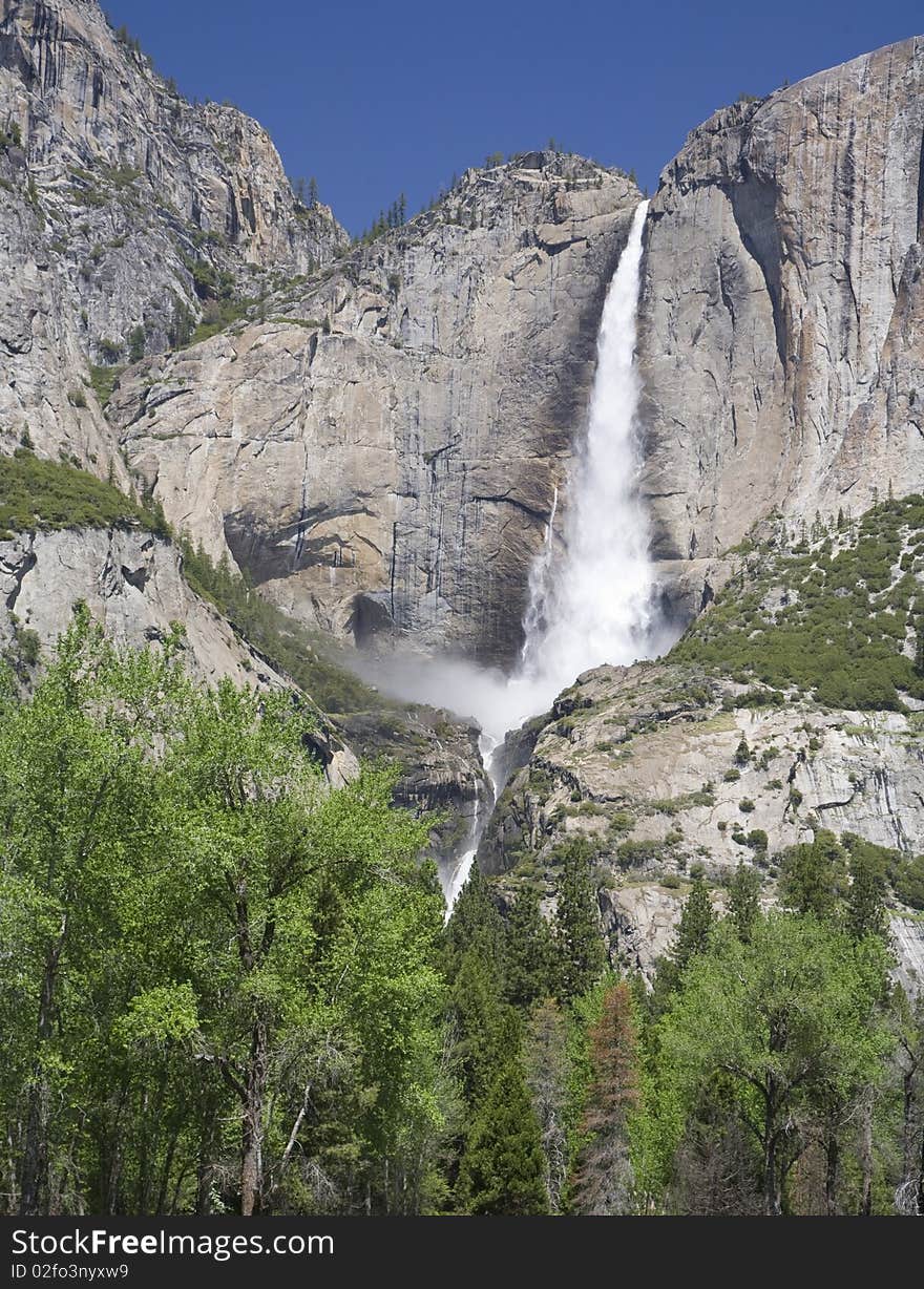 One of the waterfalls to be found in Yosemite National Park. One of the waterfalls to be found in Yosemite National Park