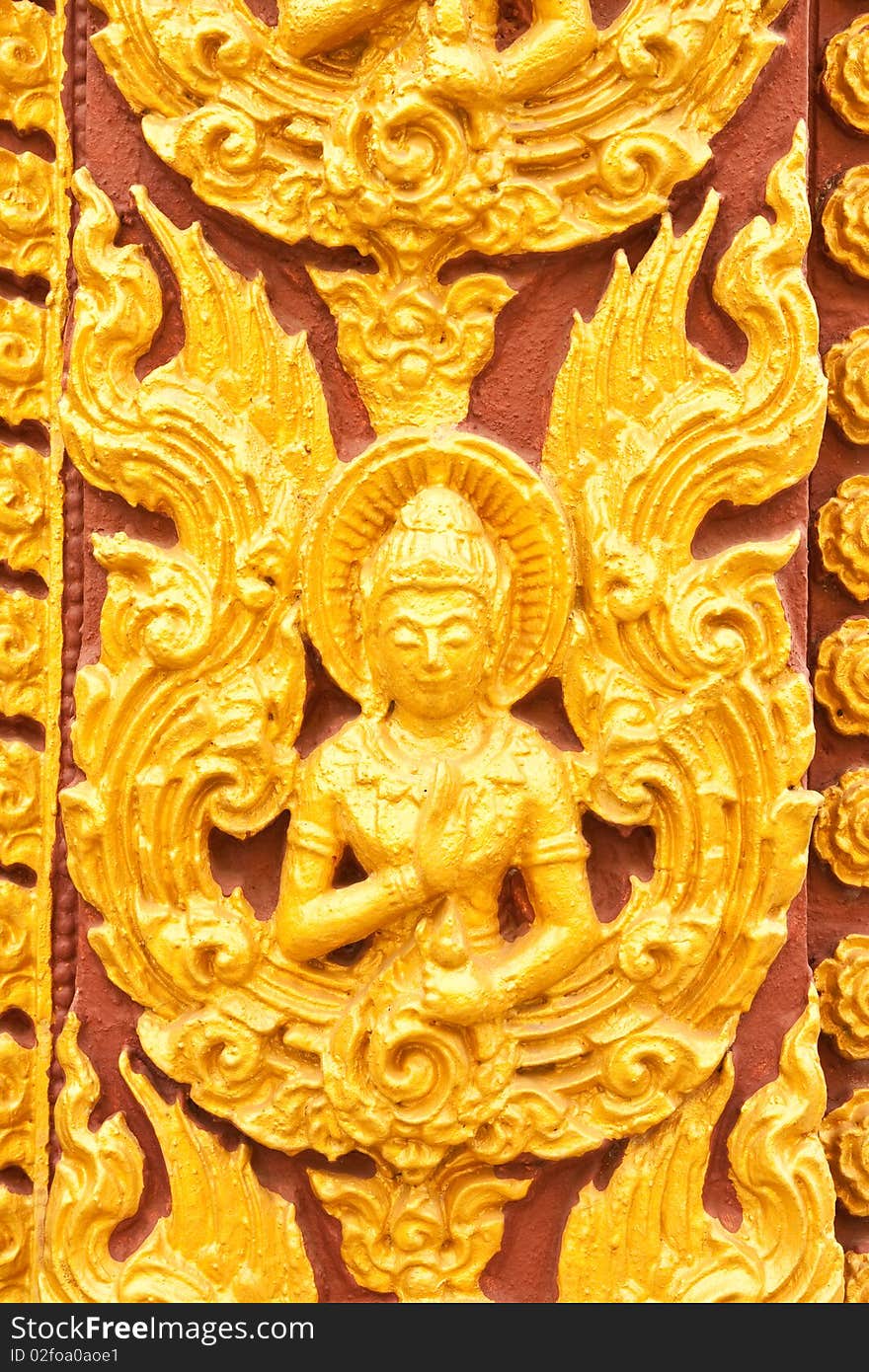 Native Thai style molding art