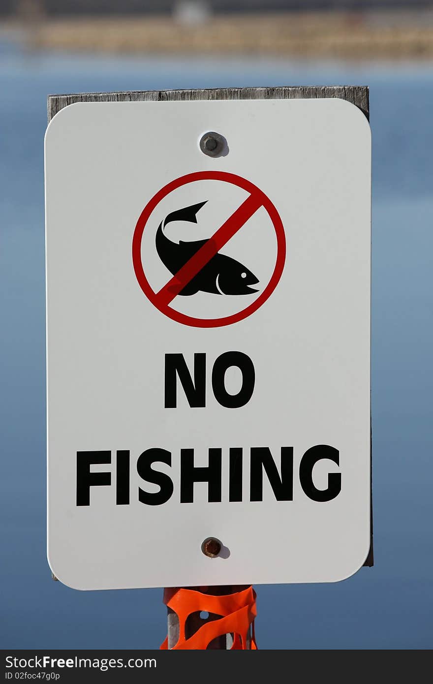 No Fishing Allowed Sign