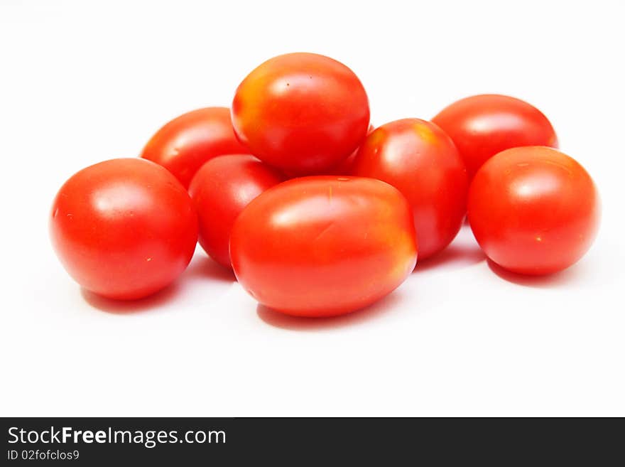 Tomato On A White Background