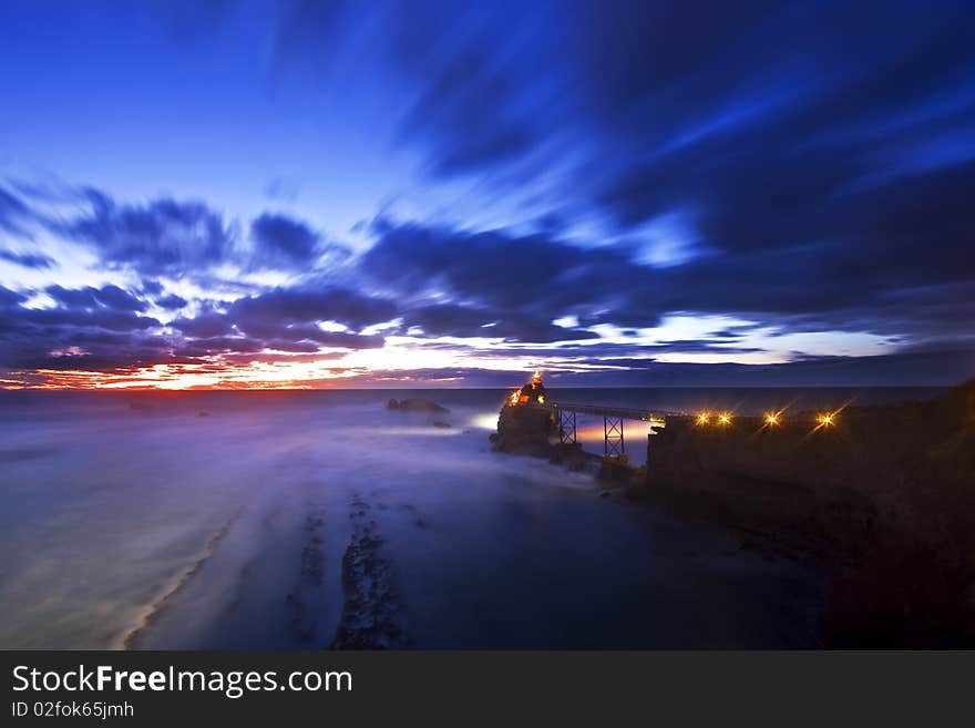 Long exposure Biarritz