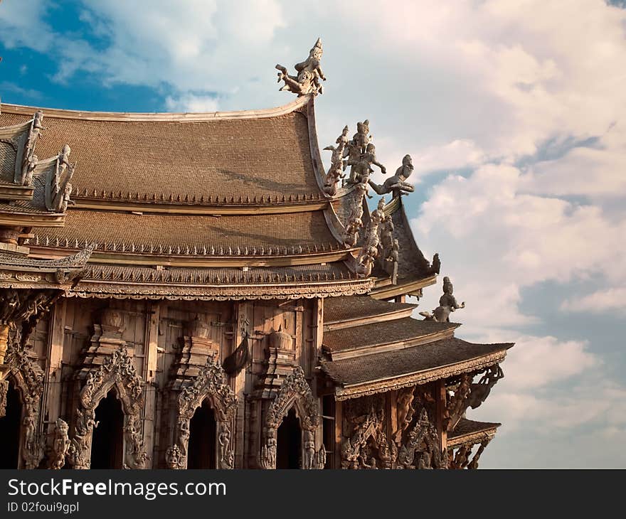 Wooden temple