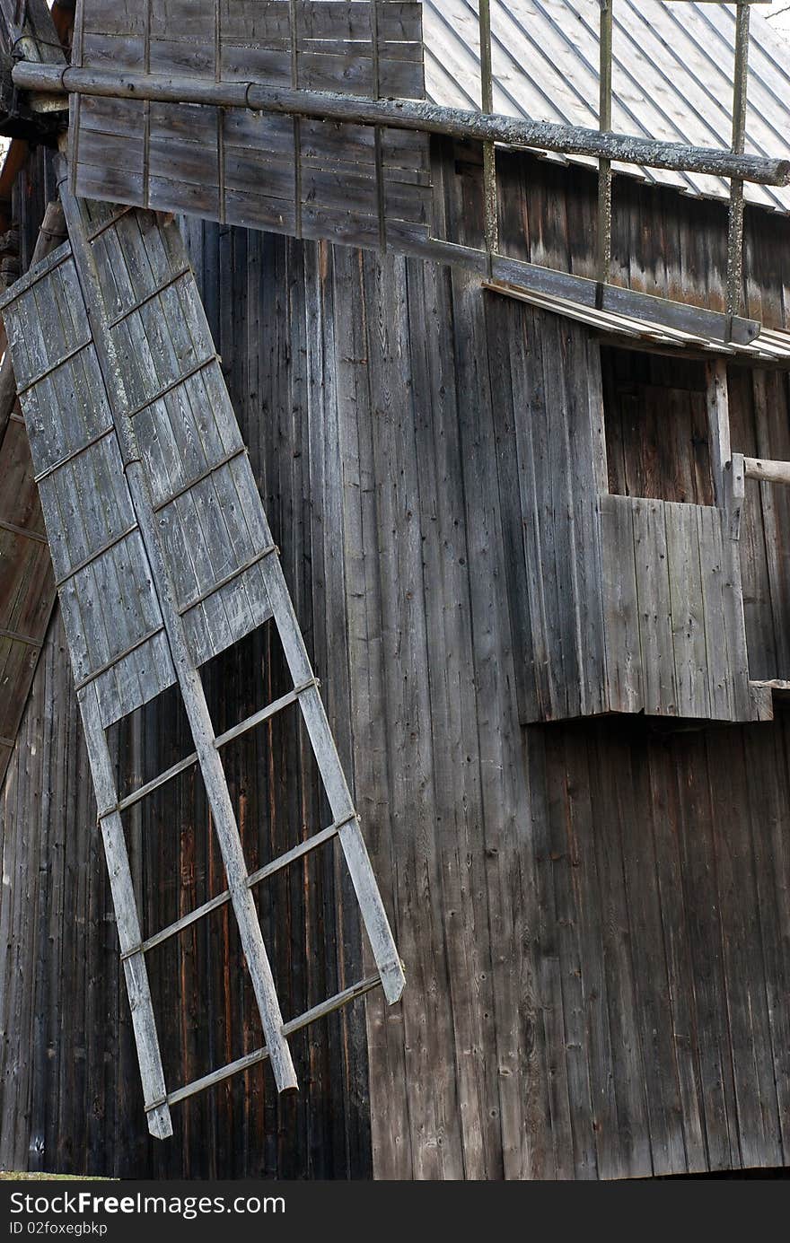 Old windmill in Sibiu Romania