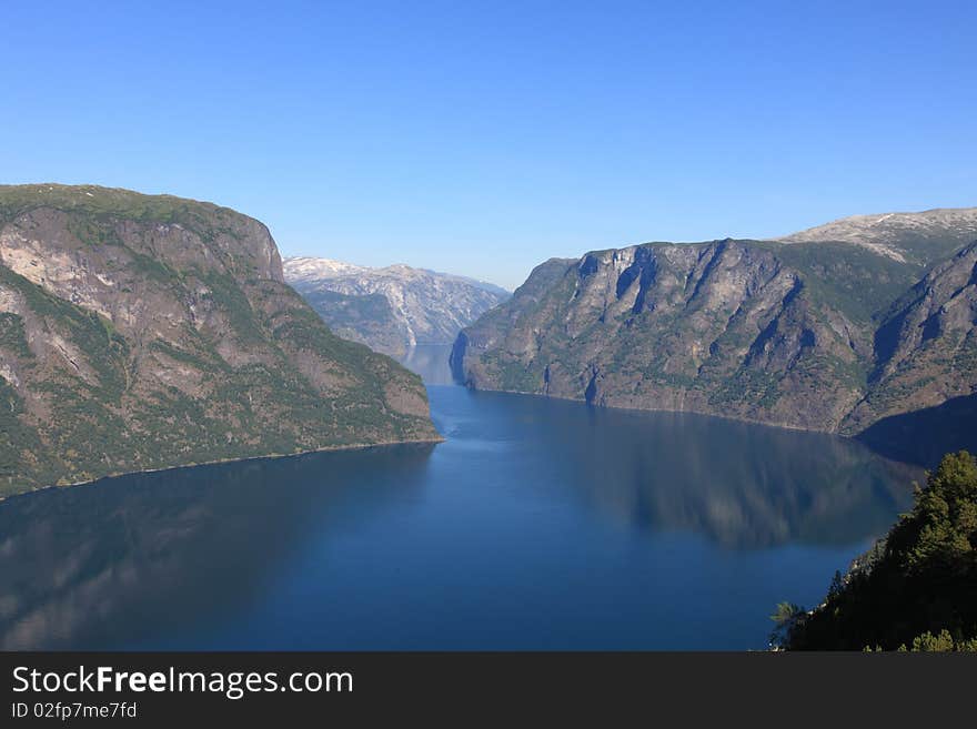 Tranquil scene in Norwegian Fjord