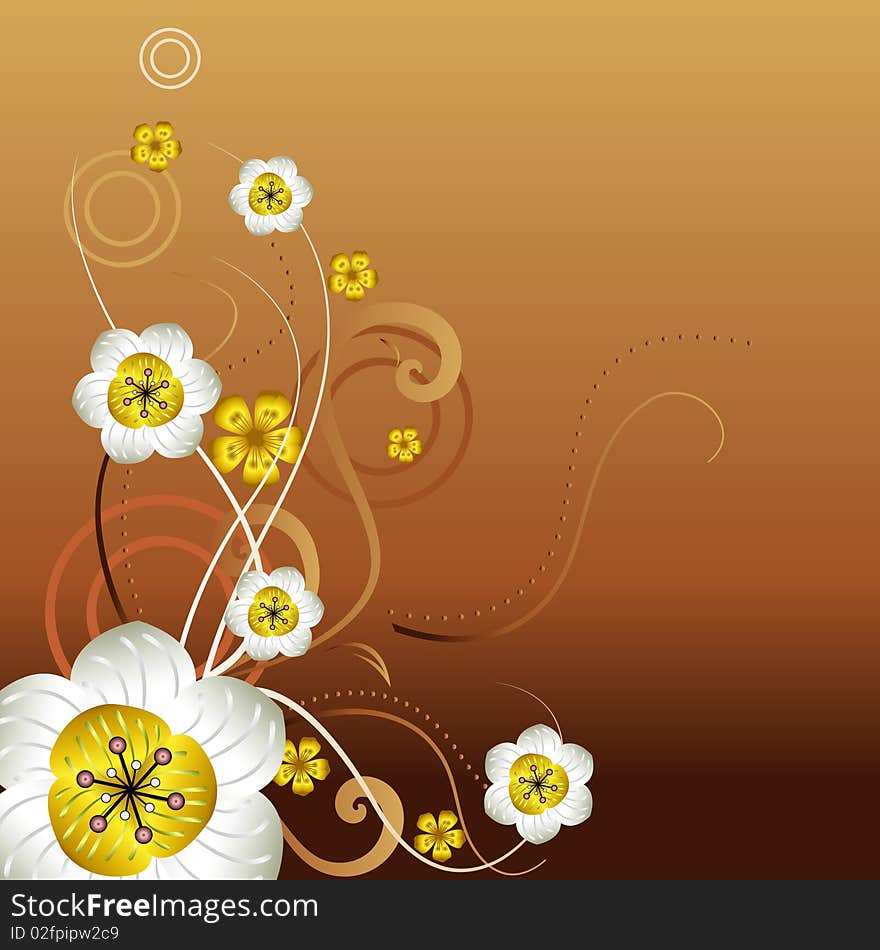 Abstract floral background