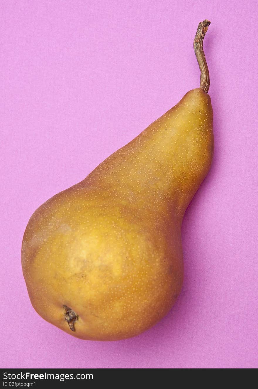 Pear on Purple