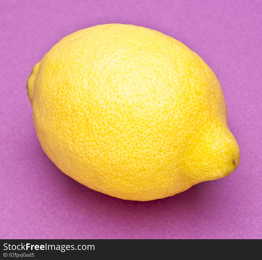 Lemon on Purple