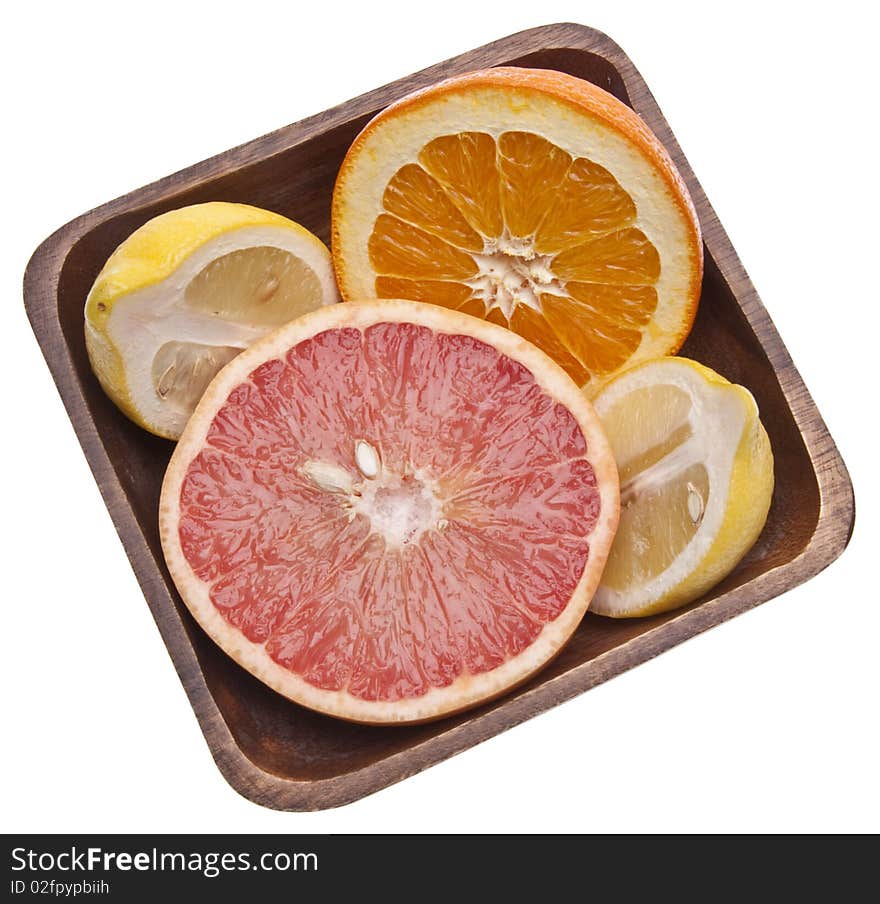 Bowl of Sliced Citrus