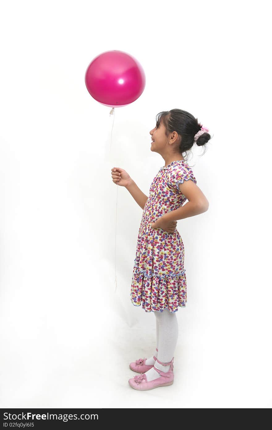 The colorful world of a young child with balloons. The colorful world of a young child with balloons