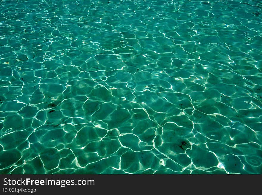 Bright green  sea water background. Bright green  sea water background